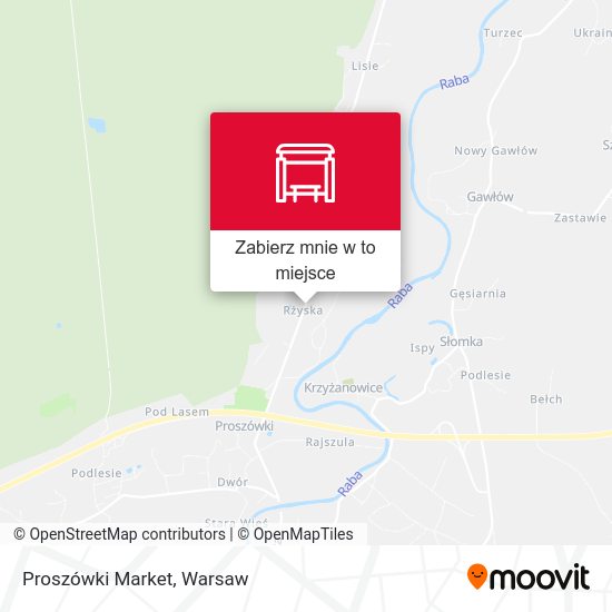 Mapa Proszówki Market