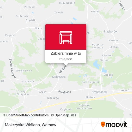 Mapa Mokrzyska Wiślana