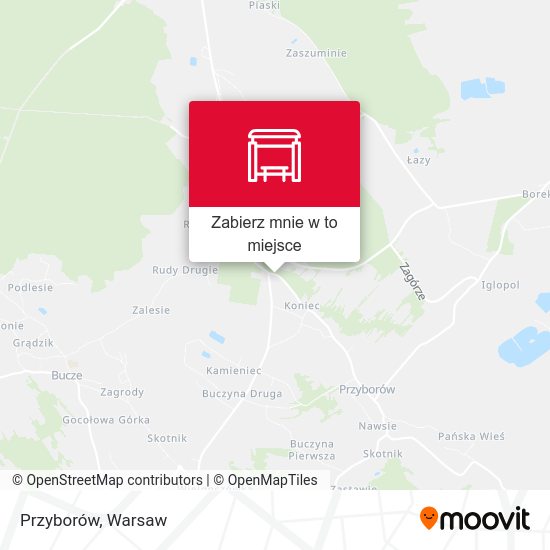 Mapa Przyborów