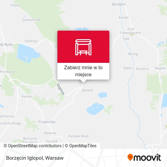 Mapa Borzęcin Iglopol