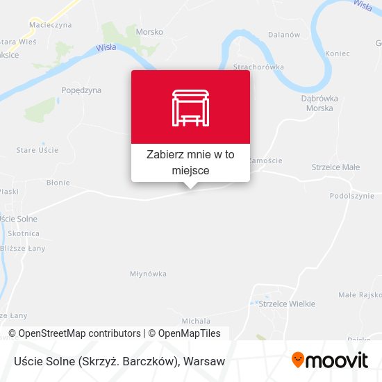 Mapa Uście Solne (Skrzyż. Barczków)