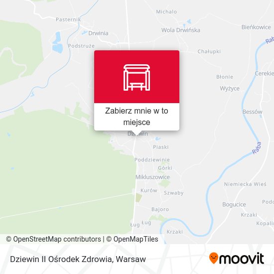 Mapa Dziewin II Ośrodek Zdrowia