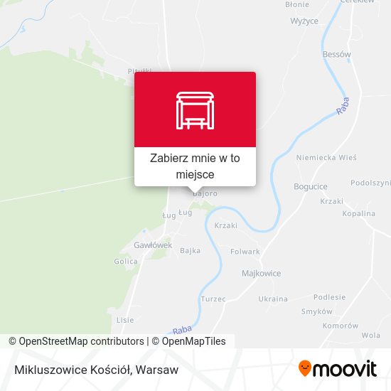 Mapa Mikluszowice Kościół