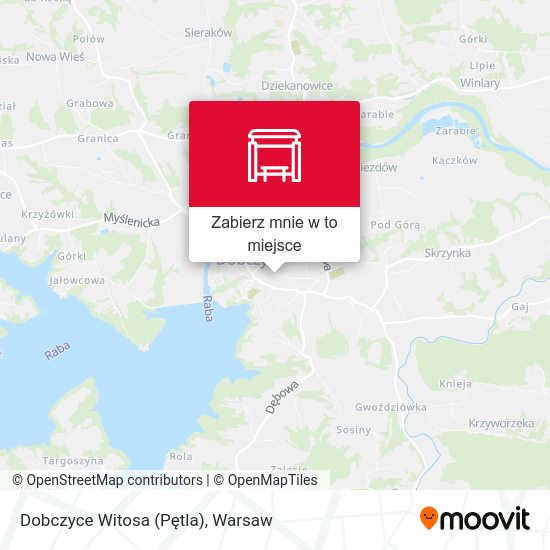 Mapa Dobczyce Witosa (Pętla)