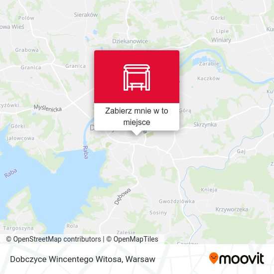 Mapa Dobczyce Wincentego Witosa