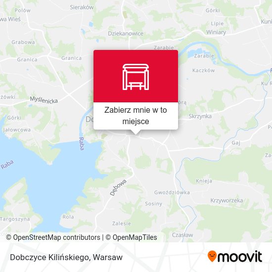 Mapa Dobczyce Kilińskiego