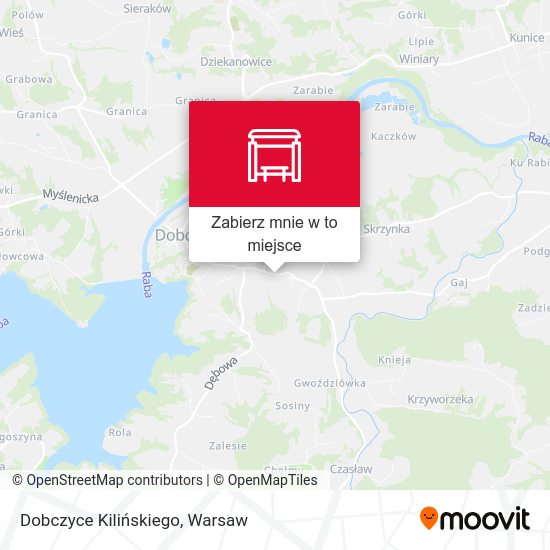 Mapa Dobczyce Kilińskiego