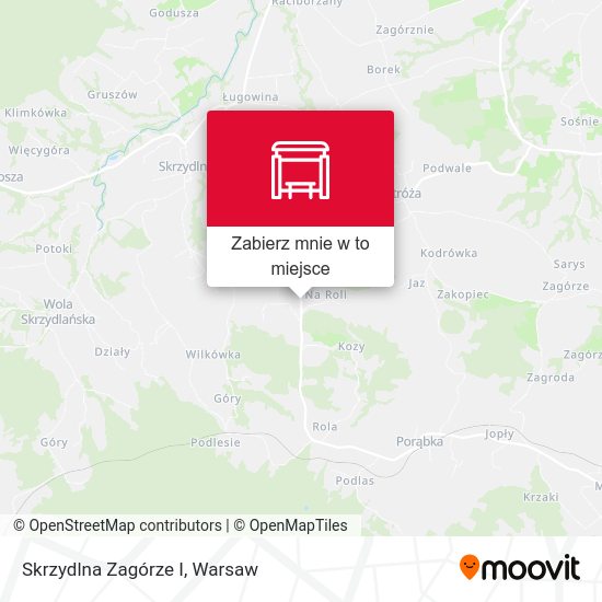 Mapa Skrzydlna Zagórze I