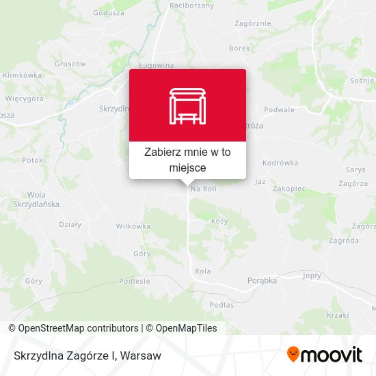 Mapa Skrzydlna Zagórze I