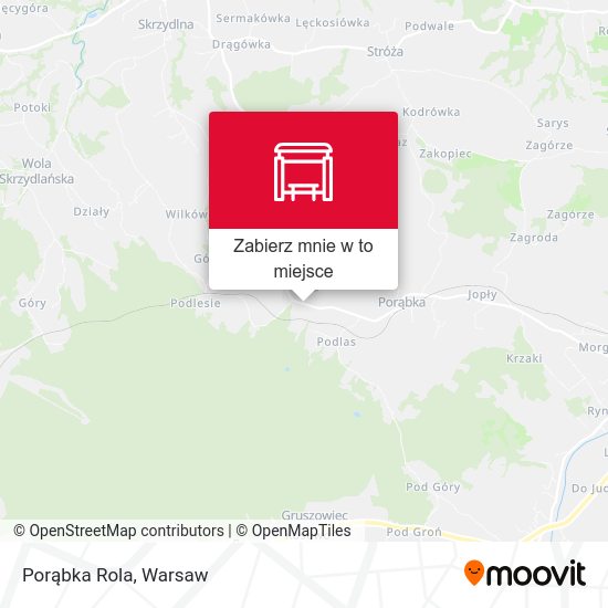 Mapa Porąbka Rola