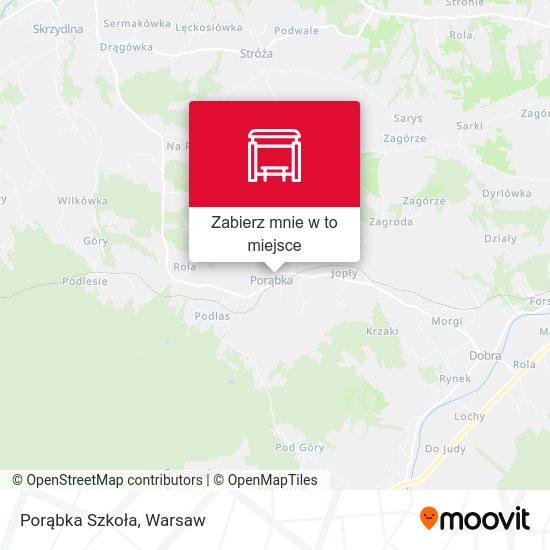 Mapa Porąbka Szkoła