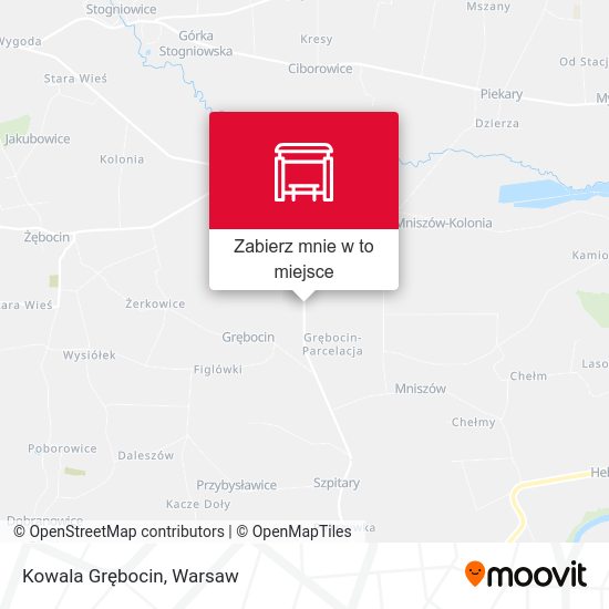 Mapa Kowala Grębocin