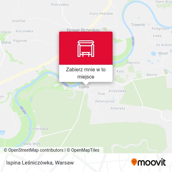 Mapa Ispina Leśniczówka