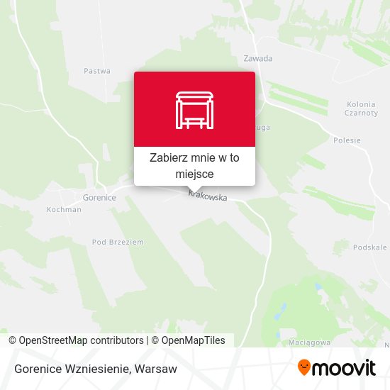 Mapa Gorenice Wzniesienie