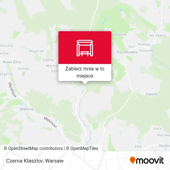 Mapa Czerna Klasztor