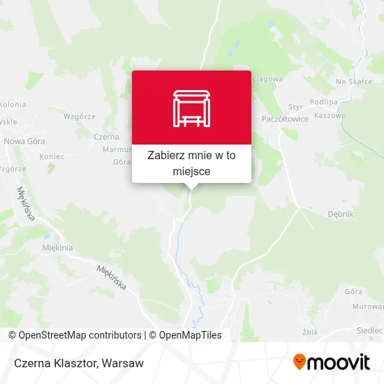 Mapa Czerna Klasztor