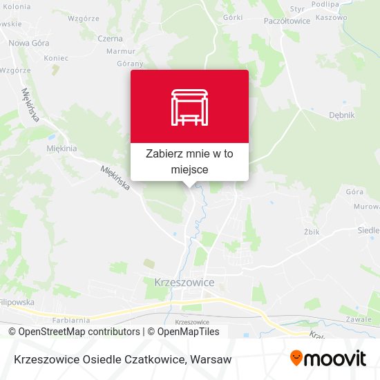 Mapa Krzeszowice Osiedle Czatkowice