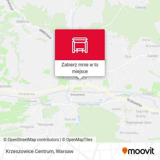 Mapa Krzeszowice Centrum