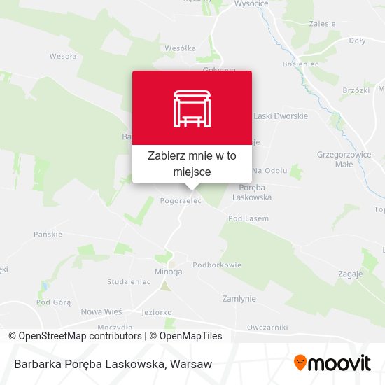 Mapa Barbarka Poręba Laskowska