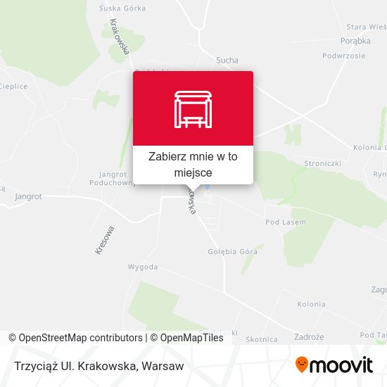 Mapa Trzyciąż Ul. Krakowska