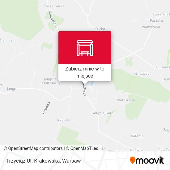 Mapa Trzyciąż Ul. Krakowska