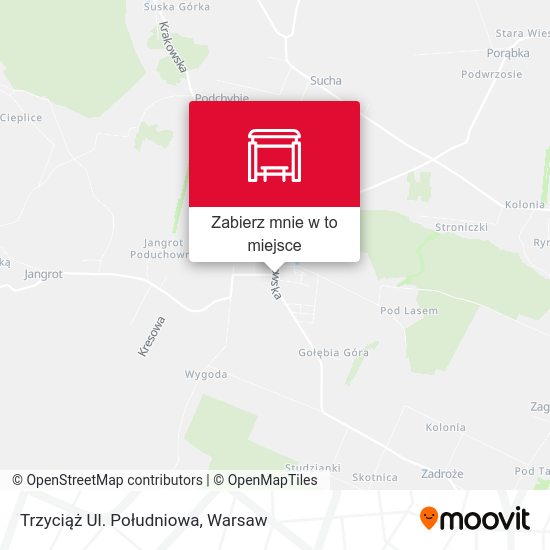 Mapa Trzyciąż Ul. Południowa