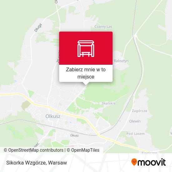 Mapa Sikorka Wzgórze