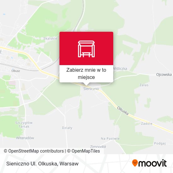 Mapa Sieniczno Ul. Olkuska