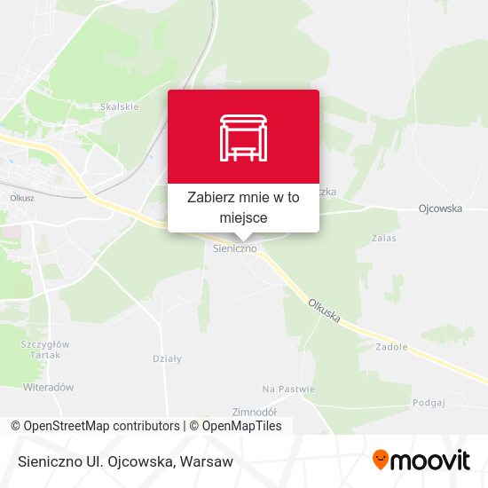 Mapa Sieniczno Ul. Ojcowska