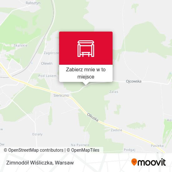 Mapa Zimnodół Wiśliczka