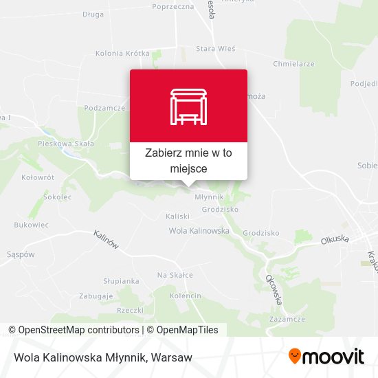 Mapa Wola Kalinowska Młynnik