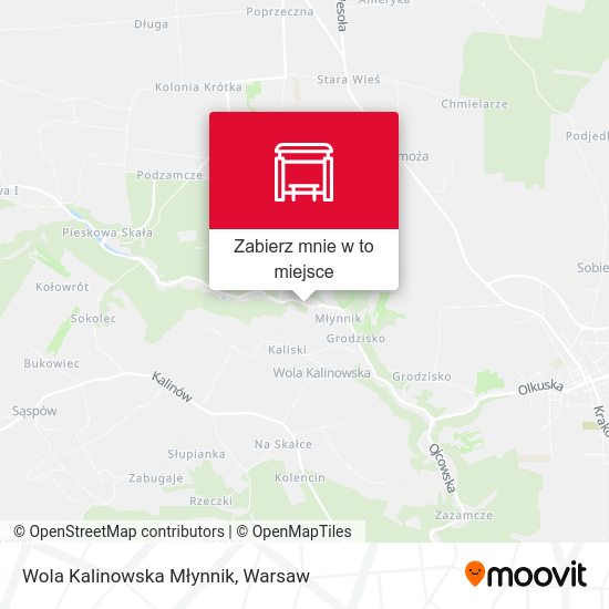 Mapa Wola Kalinowska Młynnik