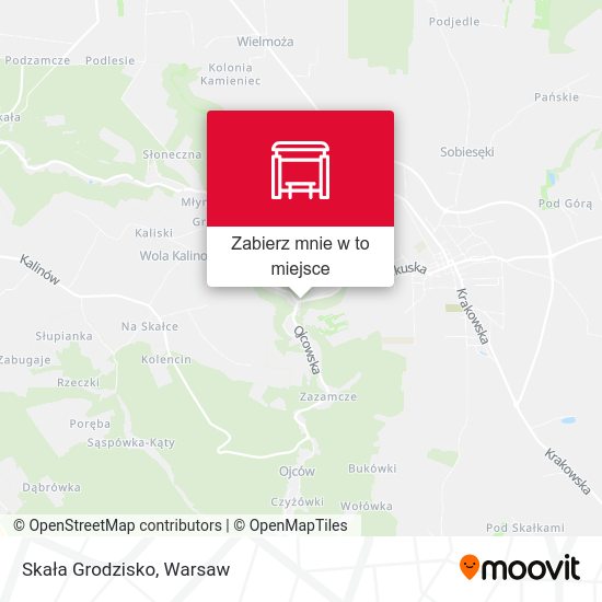 Mapa Skała Grodzisko