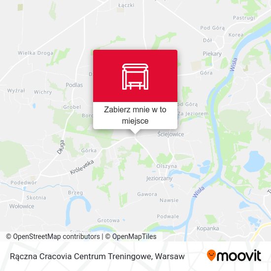 Mapa Rączna Cracovia Centrum Treningowe