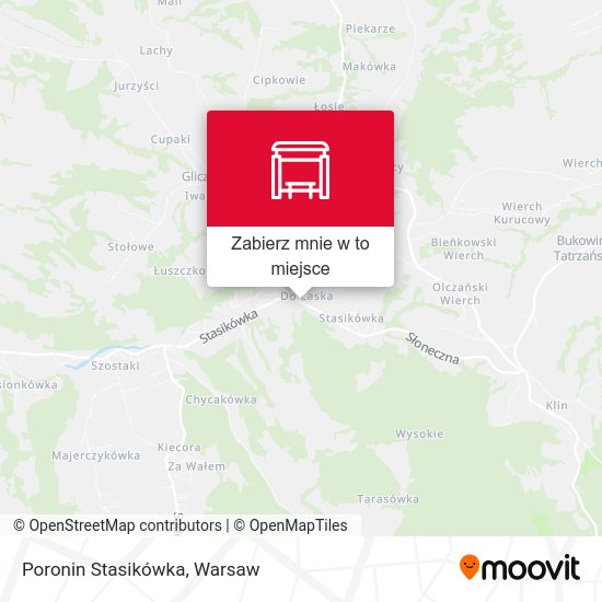 Mapa Poronin Stasikówka