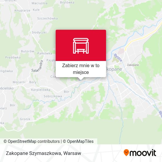 Mapa Zakopane Szymaszkowa