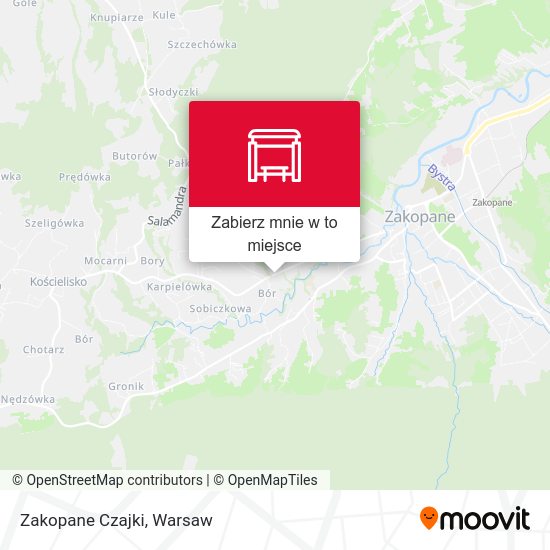 Mapa Zakopane Czajki