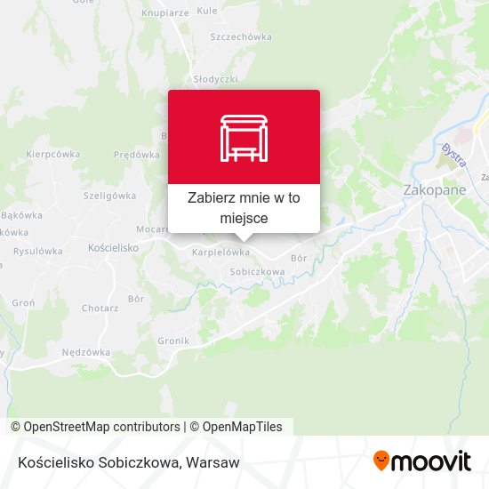 Mapa Kościelisko Sobiczkowa