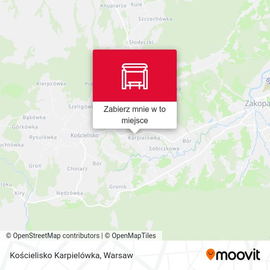 Mapa Kościelisko Karpielówka