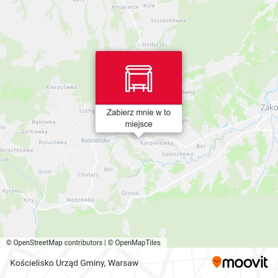 Mapa Kościelisko Urząd Gminy