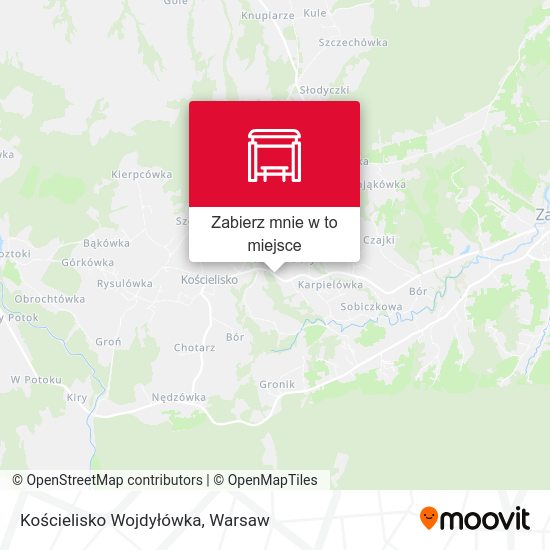 Mapa Kościelisko Wojdyłówka