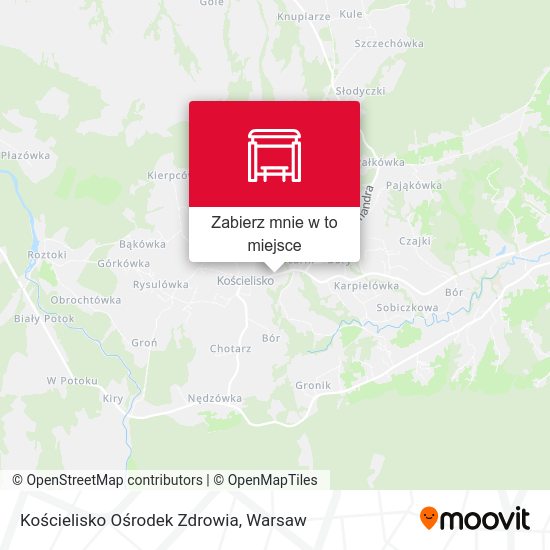 Mapa Kościelisko Ośrodek Zdrowia