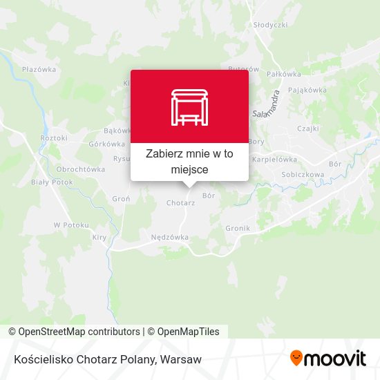 Mapa Kościelisko Chotarz Polany