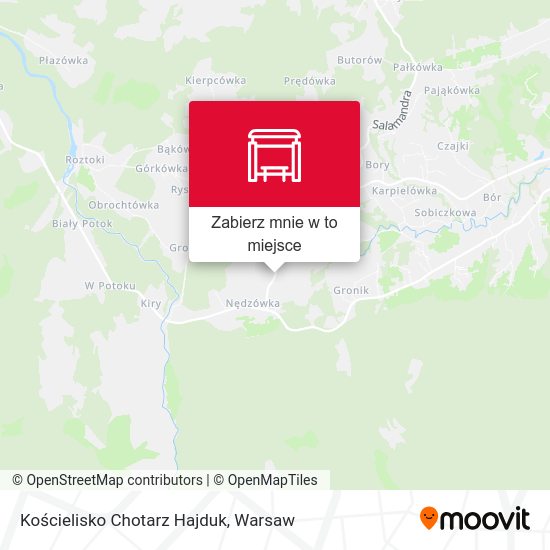 Mapa Kościelisko Chotarz Hajduk