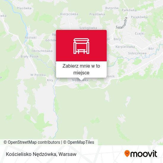 Mapa Kościelisko Nędzówka