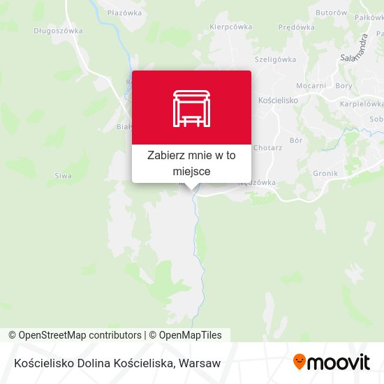 Mapa Kościelisko Dolina Kościeliska