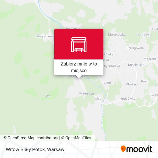 Mapa Witów Biały Potok