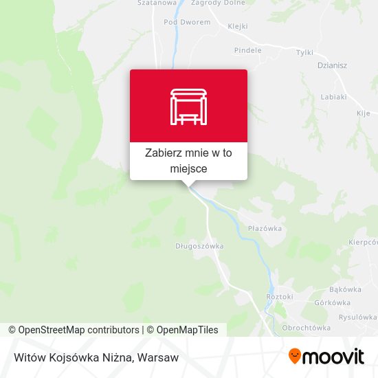 Mapa Witów Kojsówka Niżna