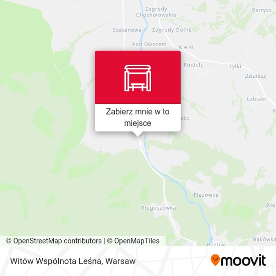 Mapa Witów Wspólnota Leśna