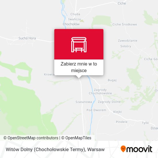 Mapa Witów Dolny (Chochołowskie Termy)